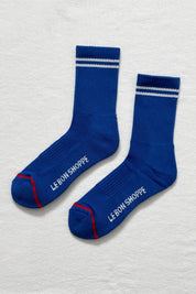 boyfriend Socks - cobalt