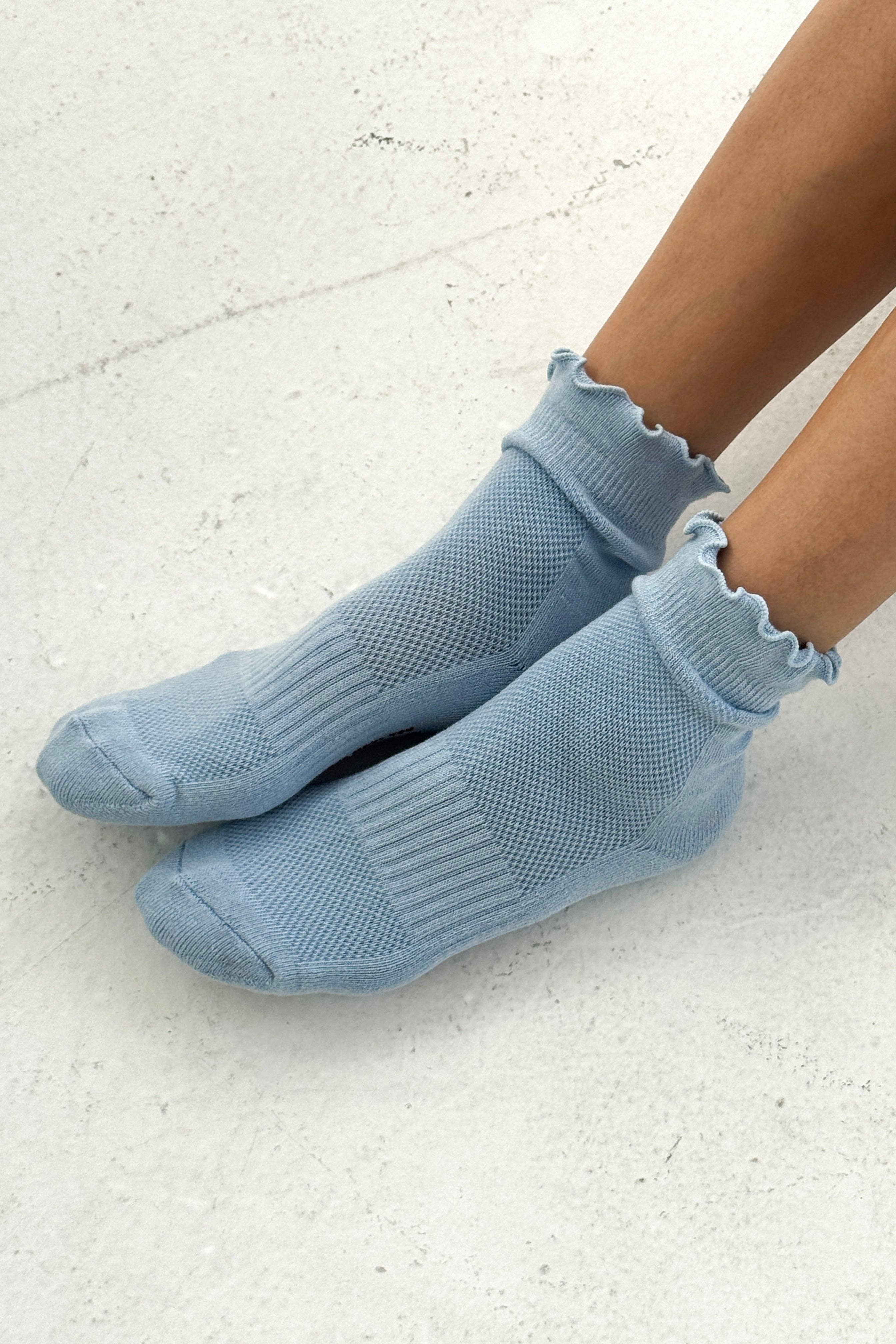ruffled hugger crew socks