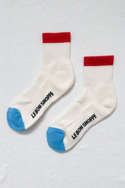 Girlfriend socks - Color block blue Red