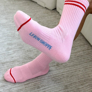 Boyfriend Socks - Amour Pink