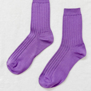 Her Socks - Eggplant