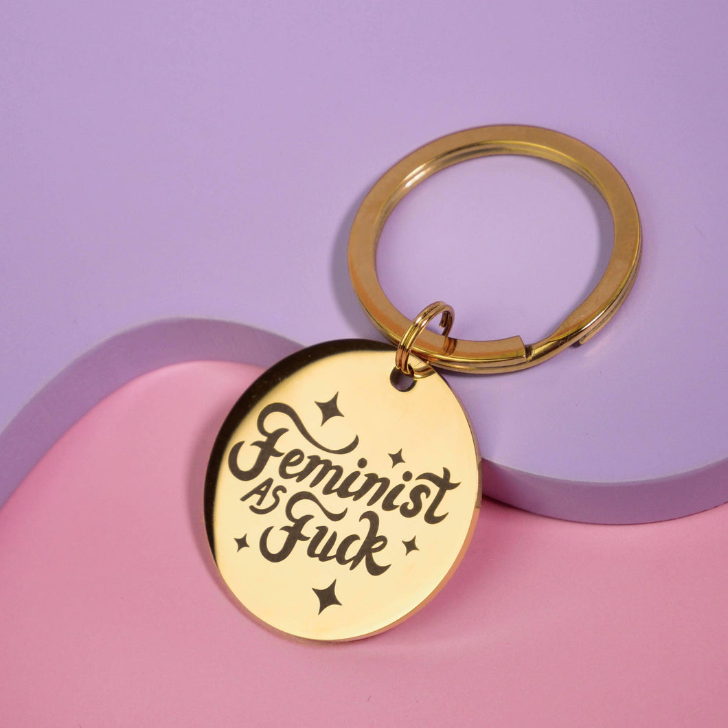 Feminist af - Sleutelhanger