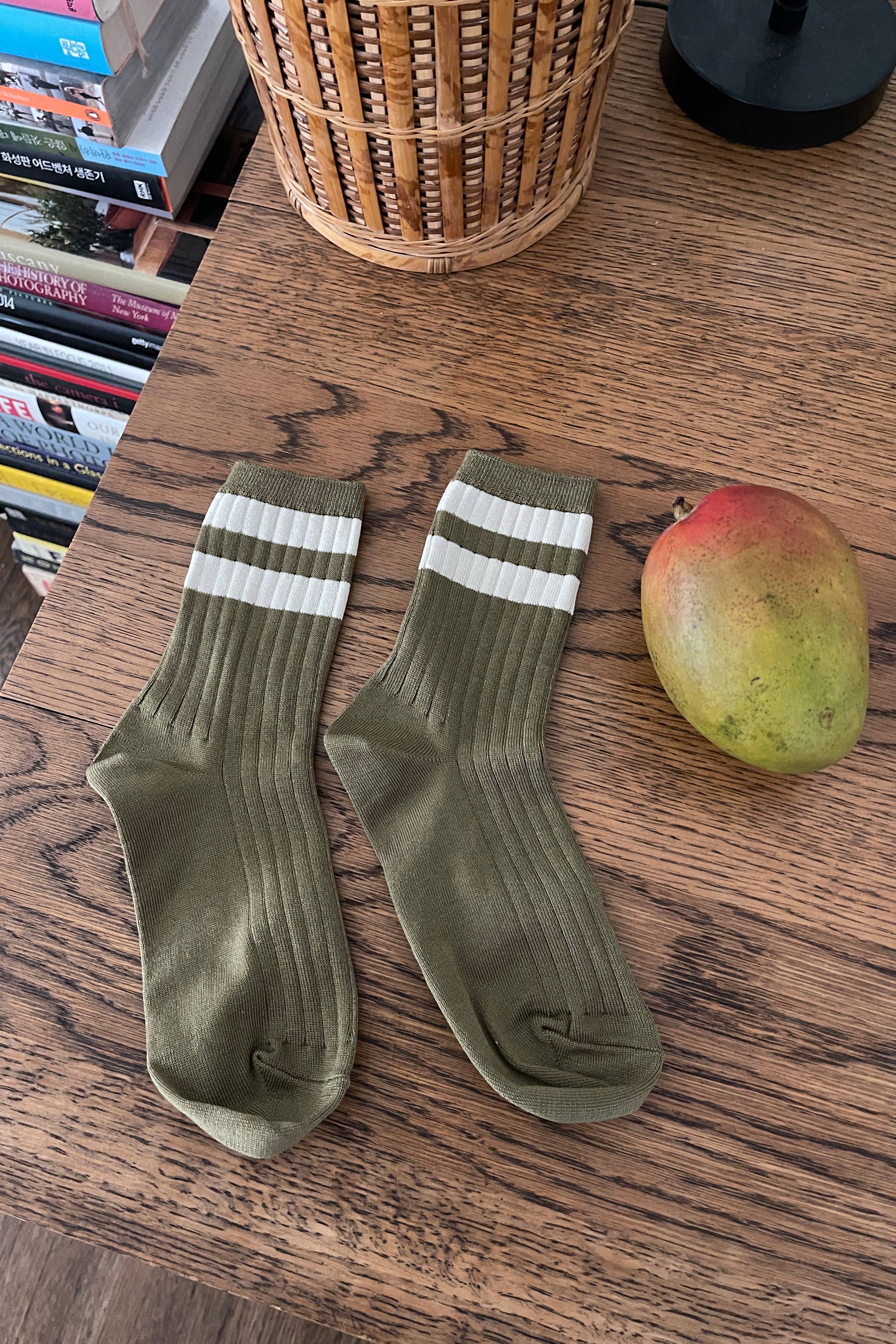 Her Socks Varsity - Pear