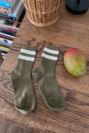 Her Socks Varsity - Espresso