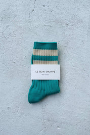 Her Socks Varsity - Espresso