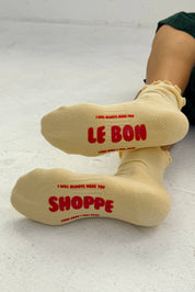 ruffled hugger crew socks