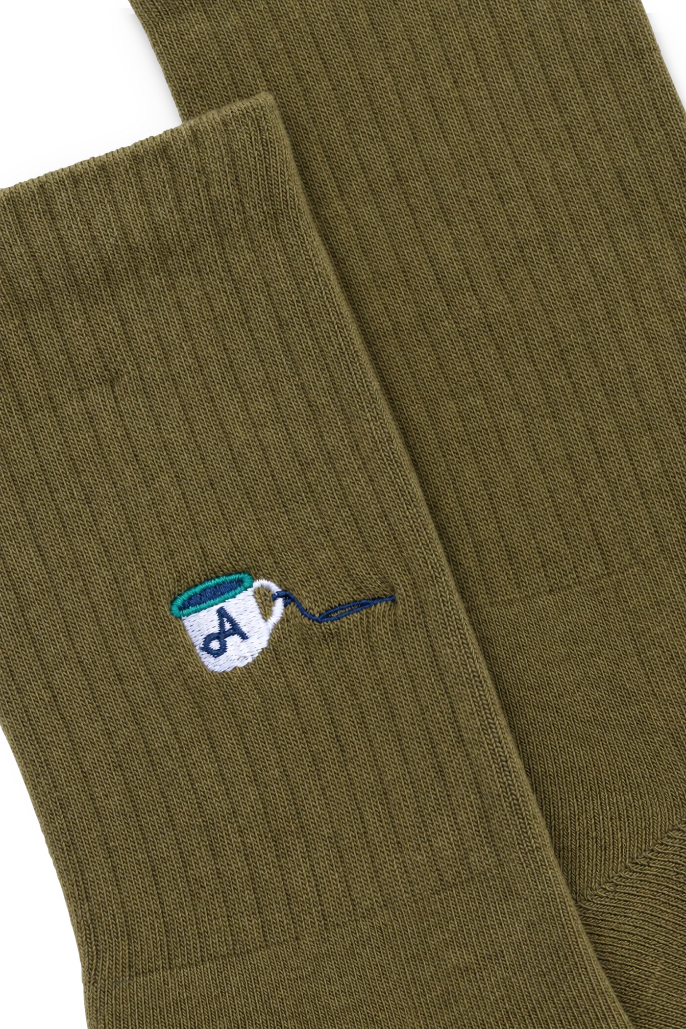 camp cup crew socks green