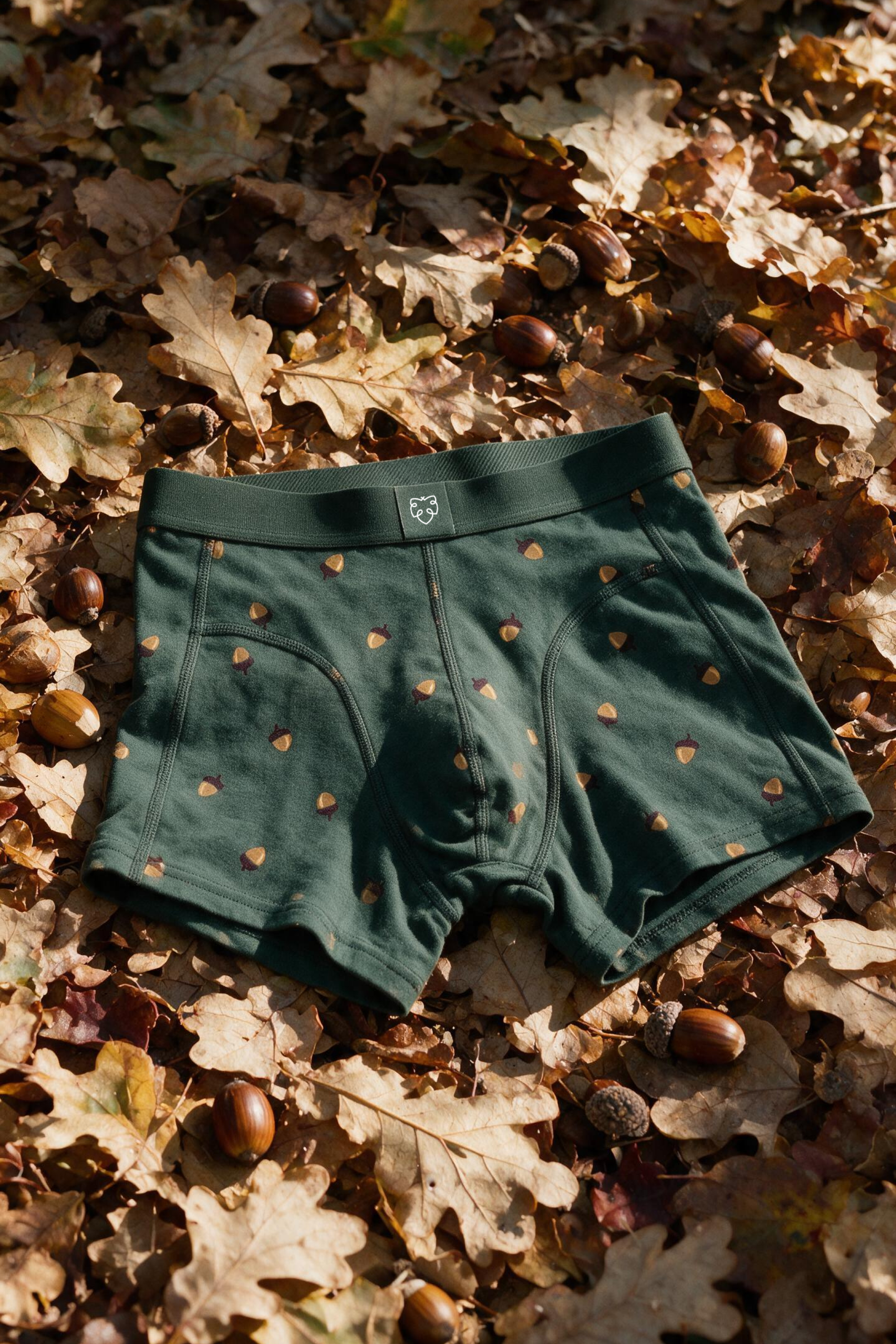 acorn dark green boxer brief