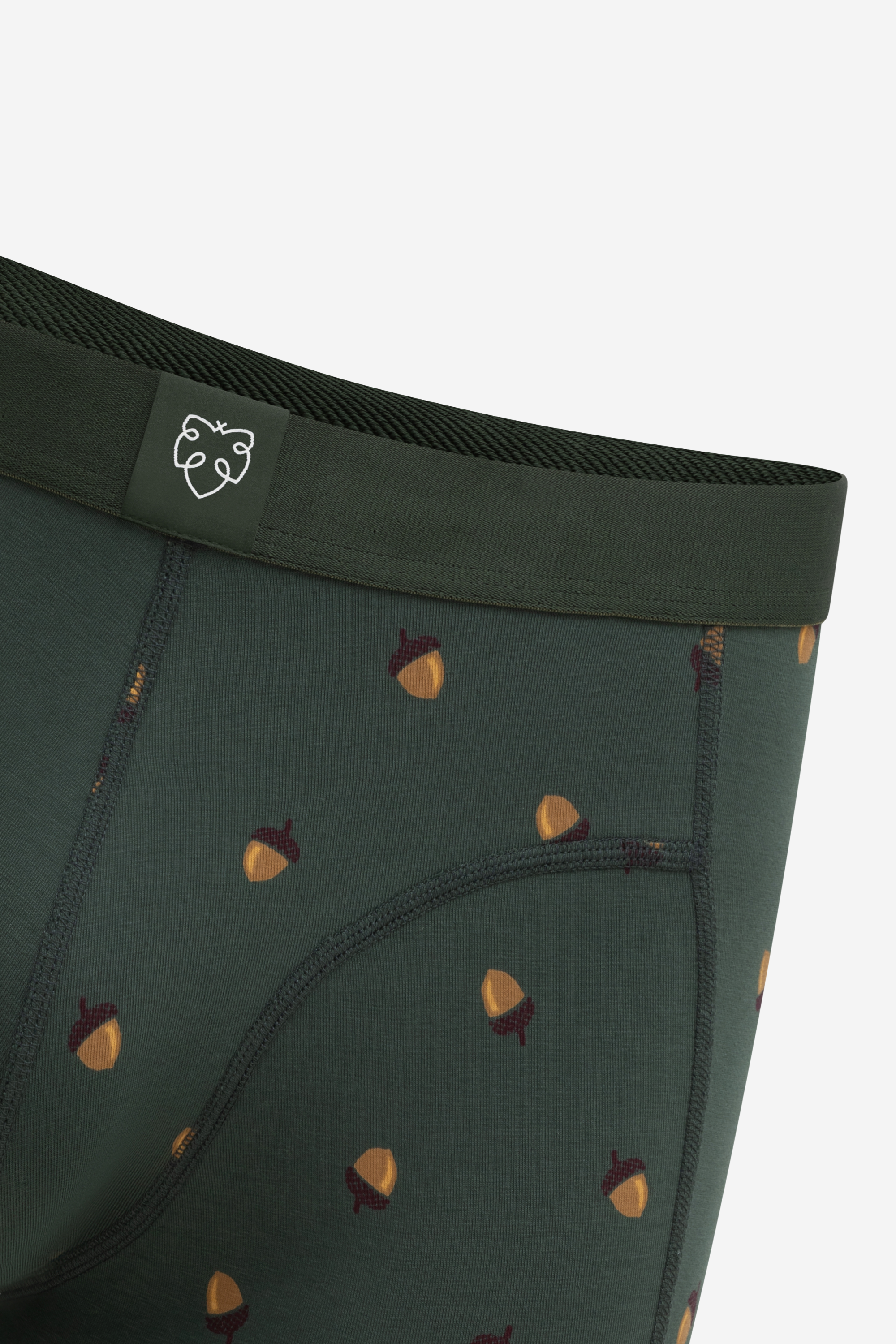 acorn dark green boxer brief