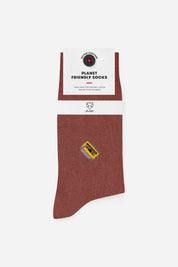 Burgundy cassette tape socks