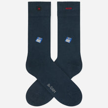 Afbeelding in Gallery-weergave laden, Navy floppy disk socks
