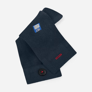 Navy floppy disk socks