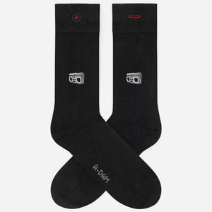 Black stereo socks