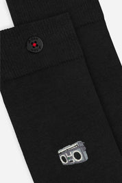 Black stereo socks