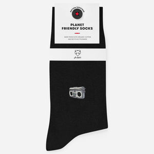 Black stereo socks