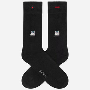 Black computer socks