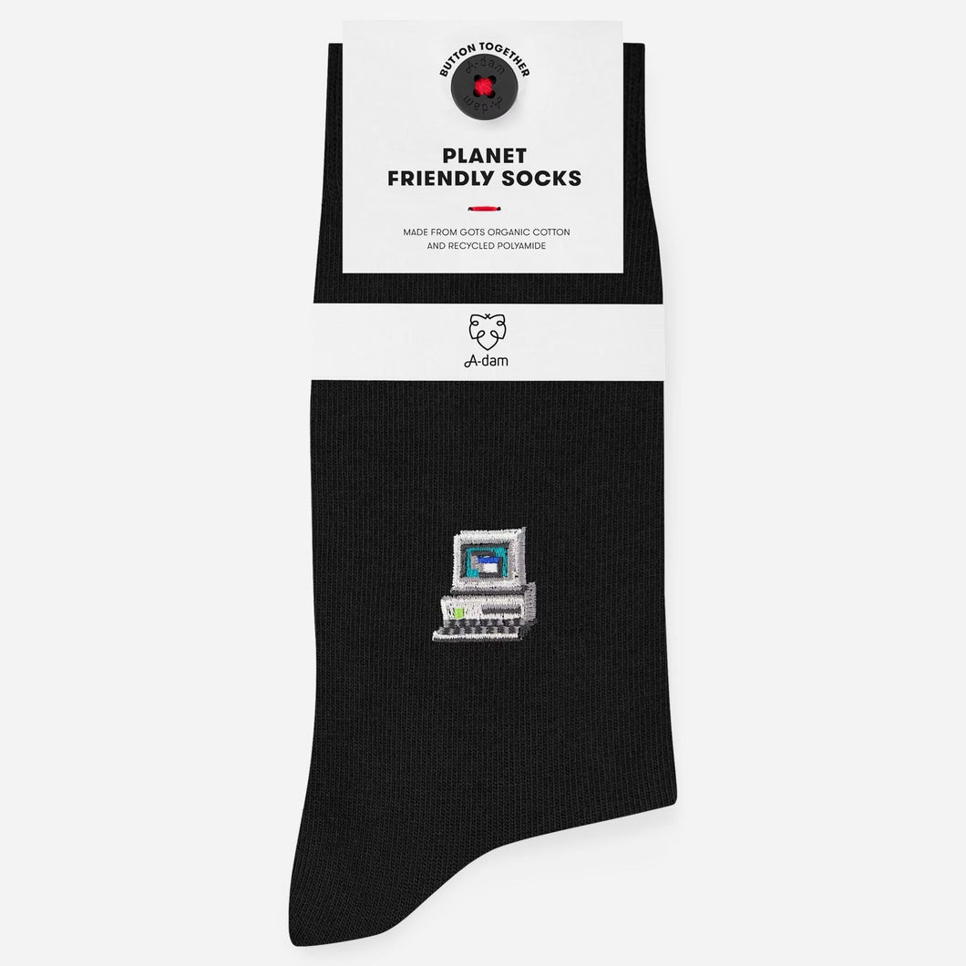 Black computer socks