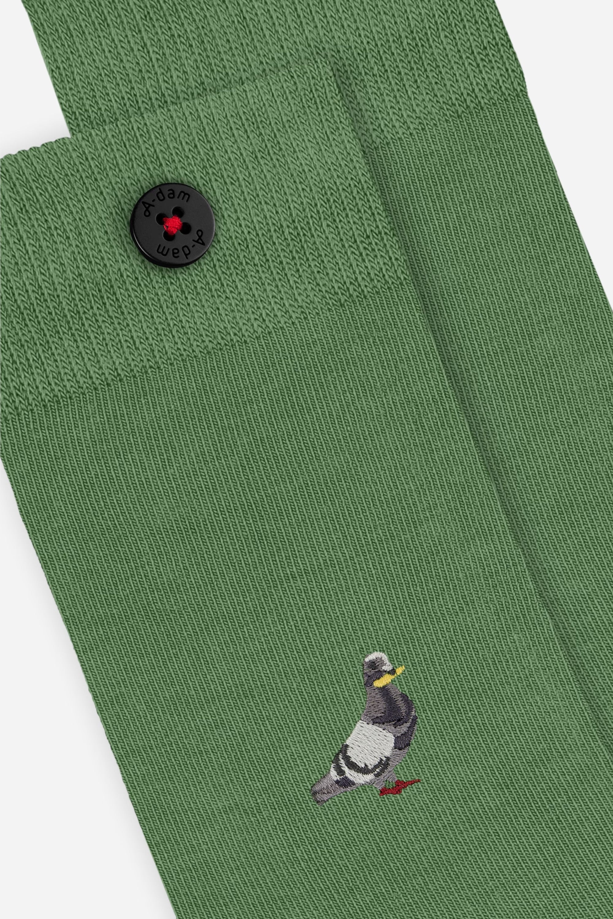 Green pigeon socks