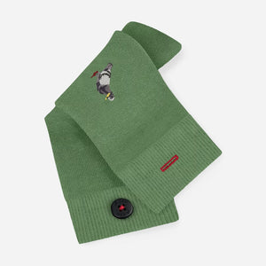 Green pigeon socks