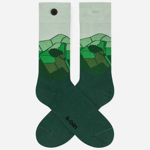 Green fields socks