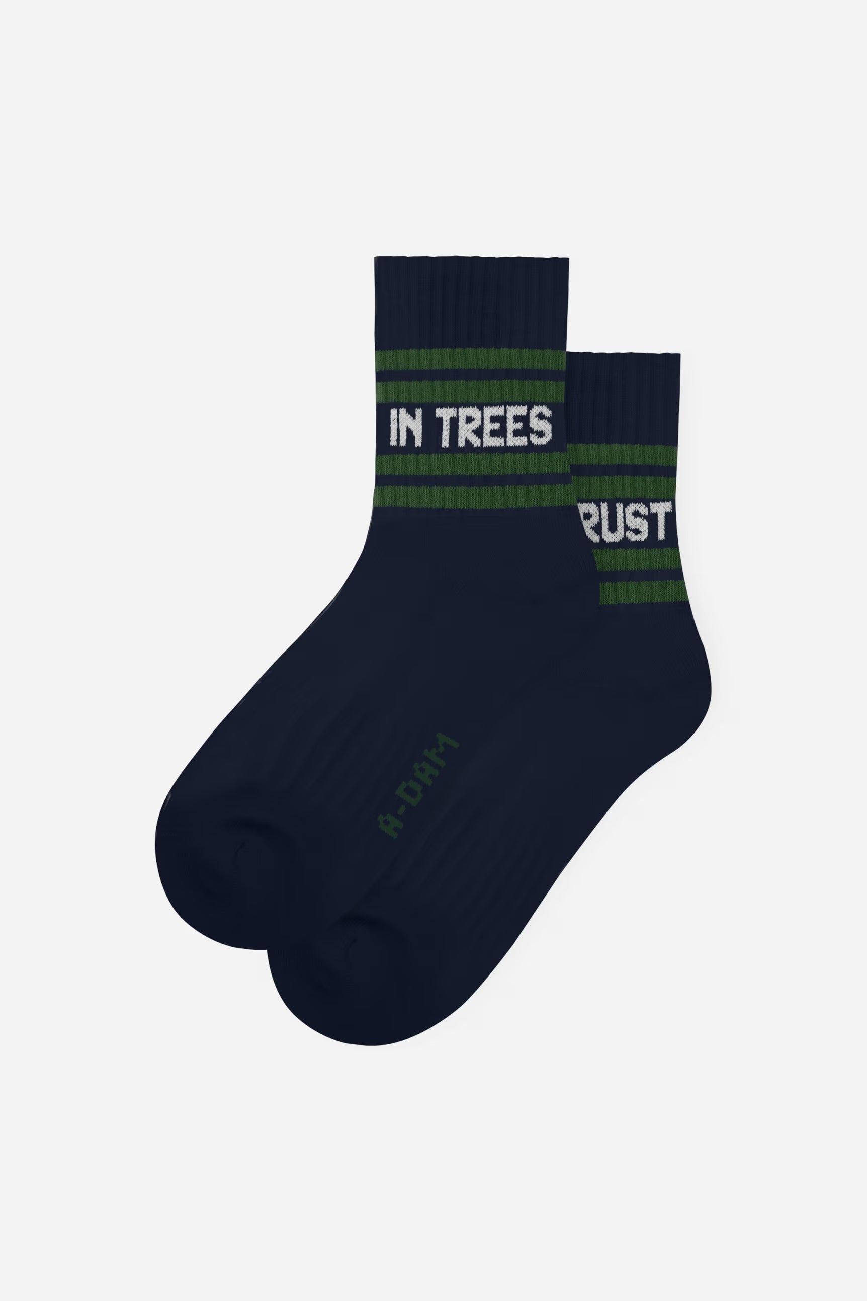 in trees we trust quarter crew socks