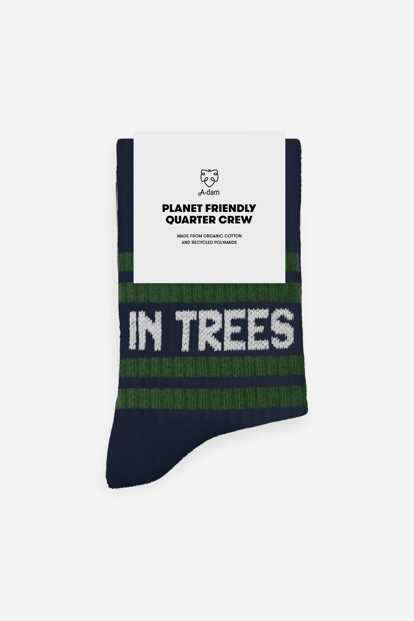 in trees we trust quarter crew socks