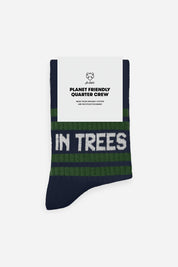 in trees we trust quarter crew socks