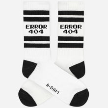 Afbeelding in Gallery-weergave laden, Black stripe error crew socks
