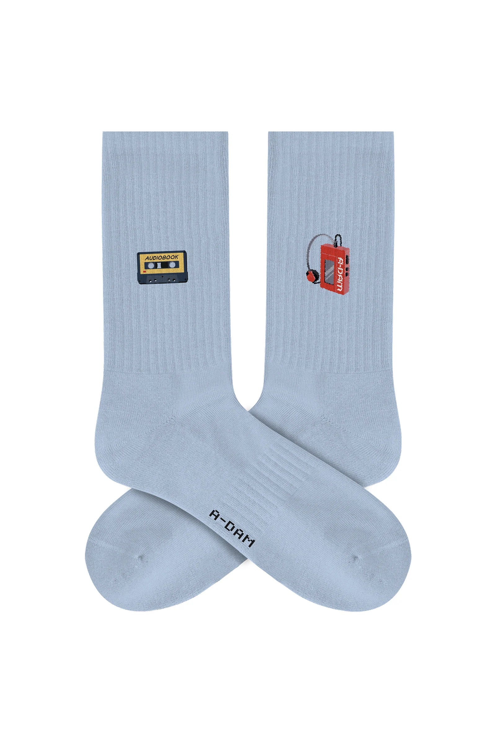 cassette walkman crew socks