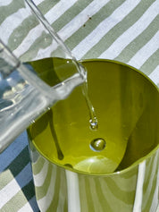 atina drinkglas - olive & wit