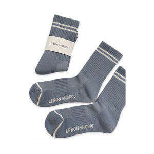 Boyfriend socks - Blue grey