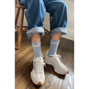 Boyfriend socks - Blue grey
