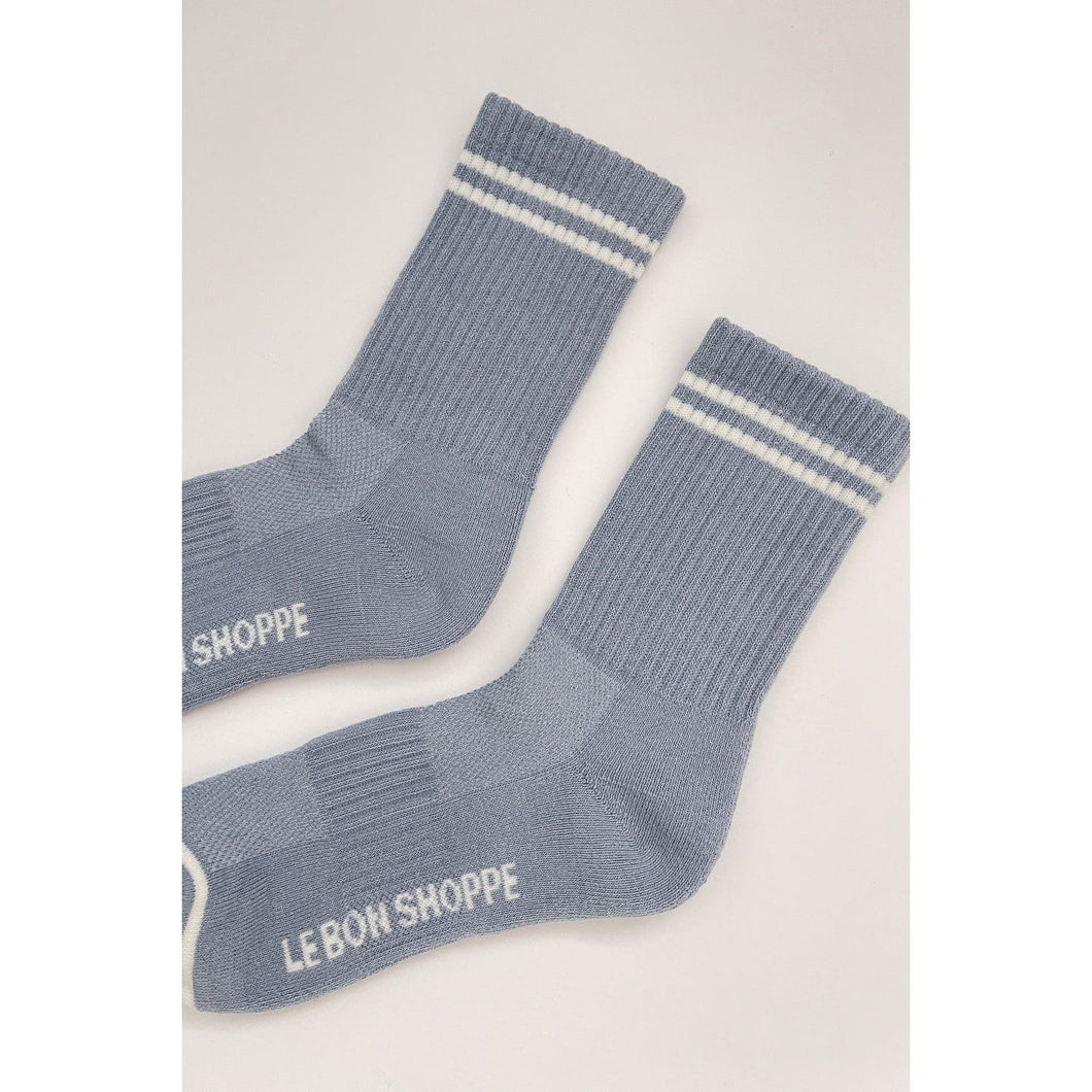 Boyfriend socks - Blue grey