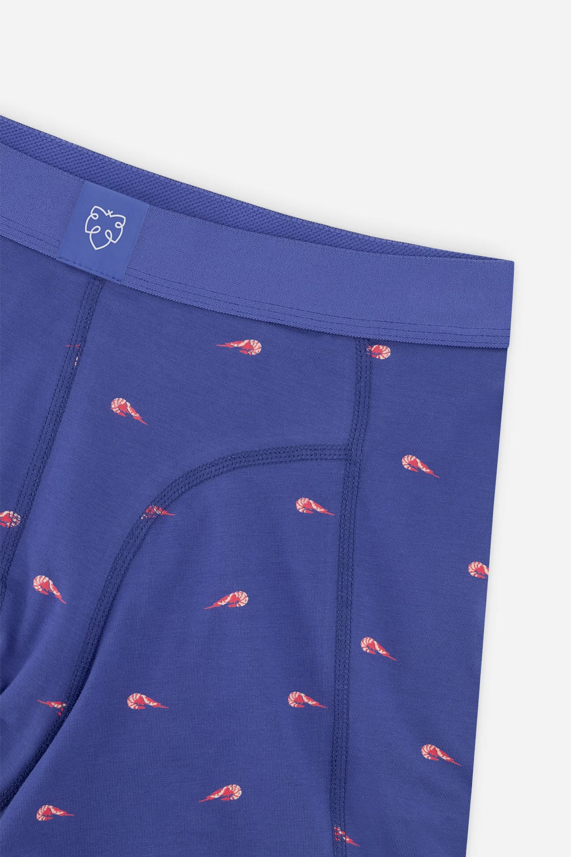 Blue shrimp boxer brief