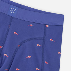 Blue shrimp boxer brief