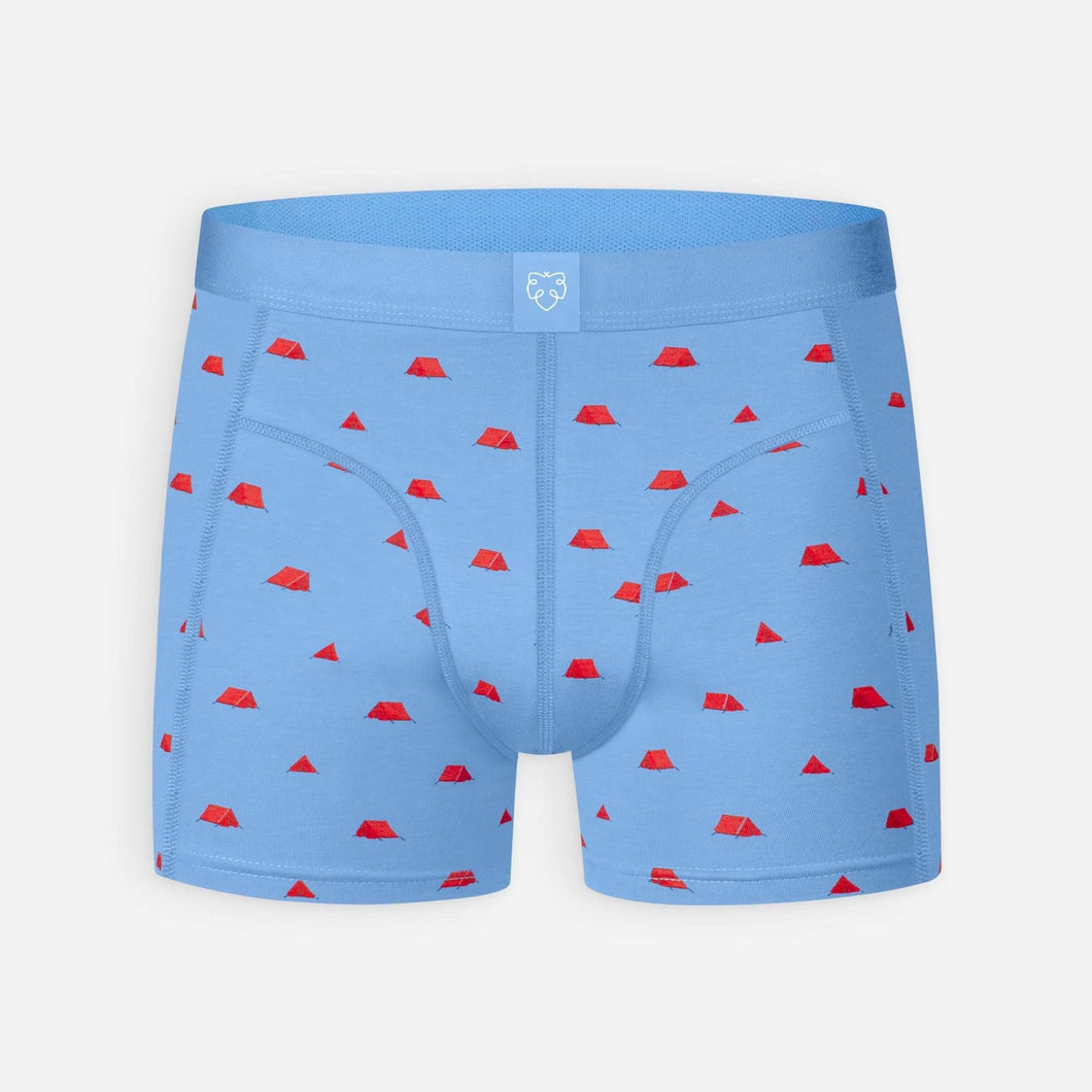 Blue tents boxer brief