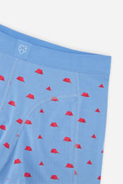 Blue tents boxer brief