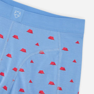 Blue tents boxer brief