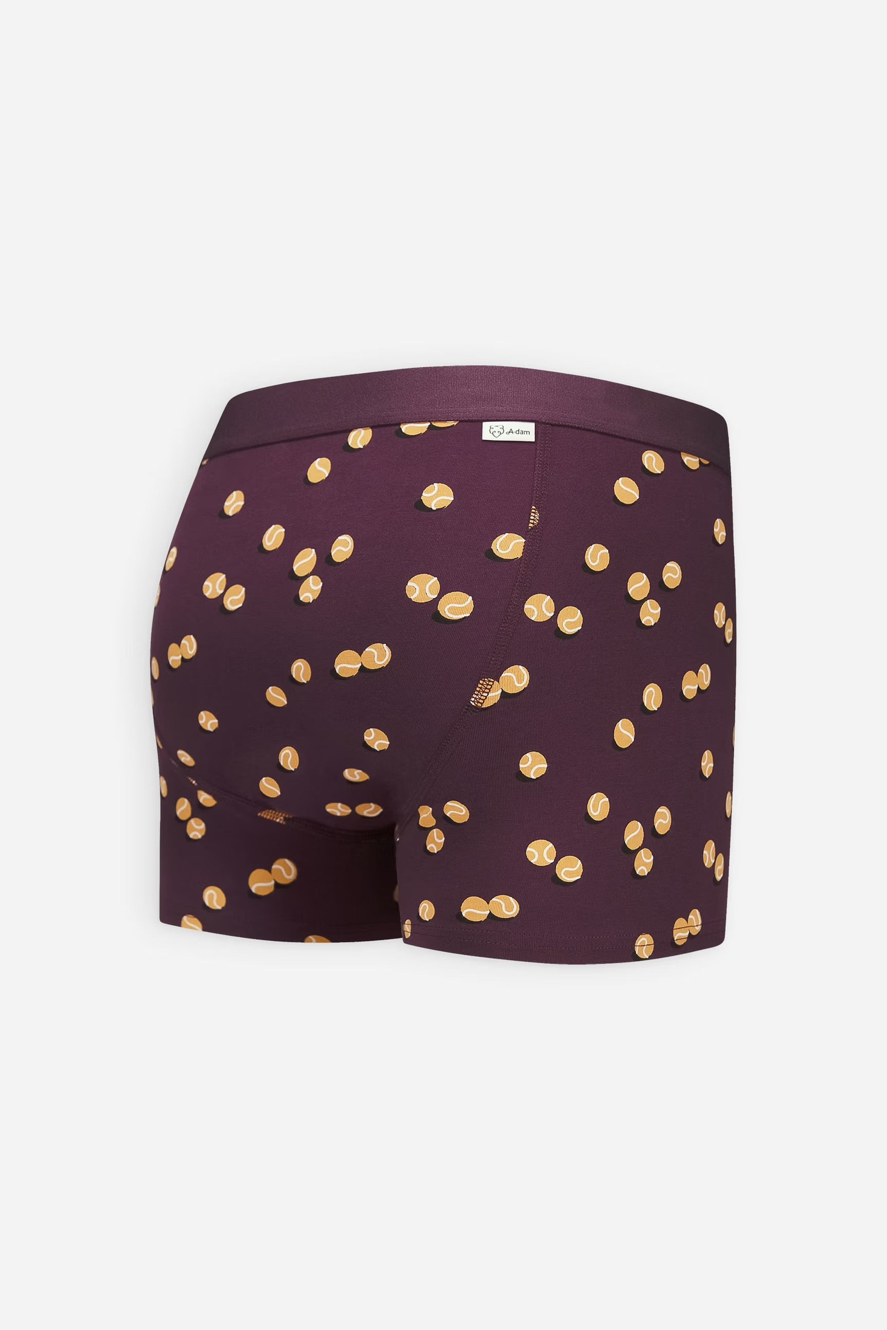 Burgundy tennis balls boxer brief