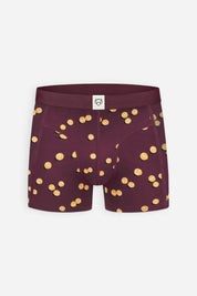 Burgundy tennis balls boxer brief