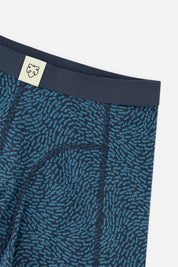 Blue fish boxer brief