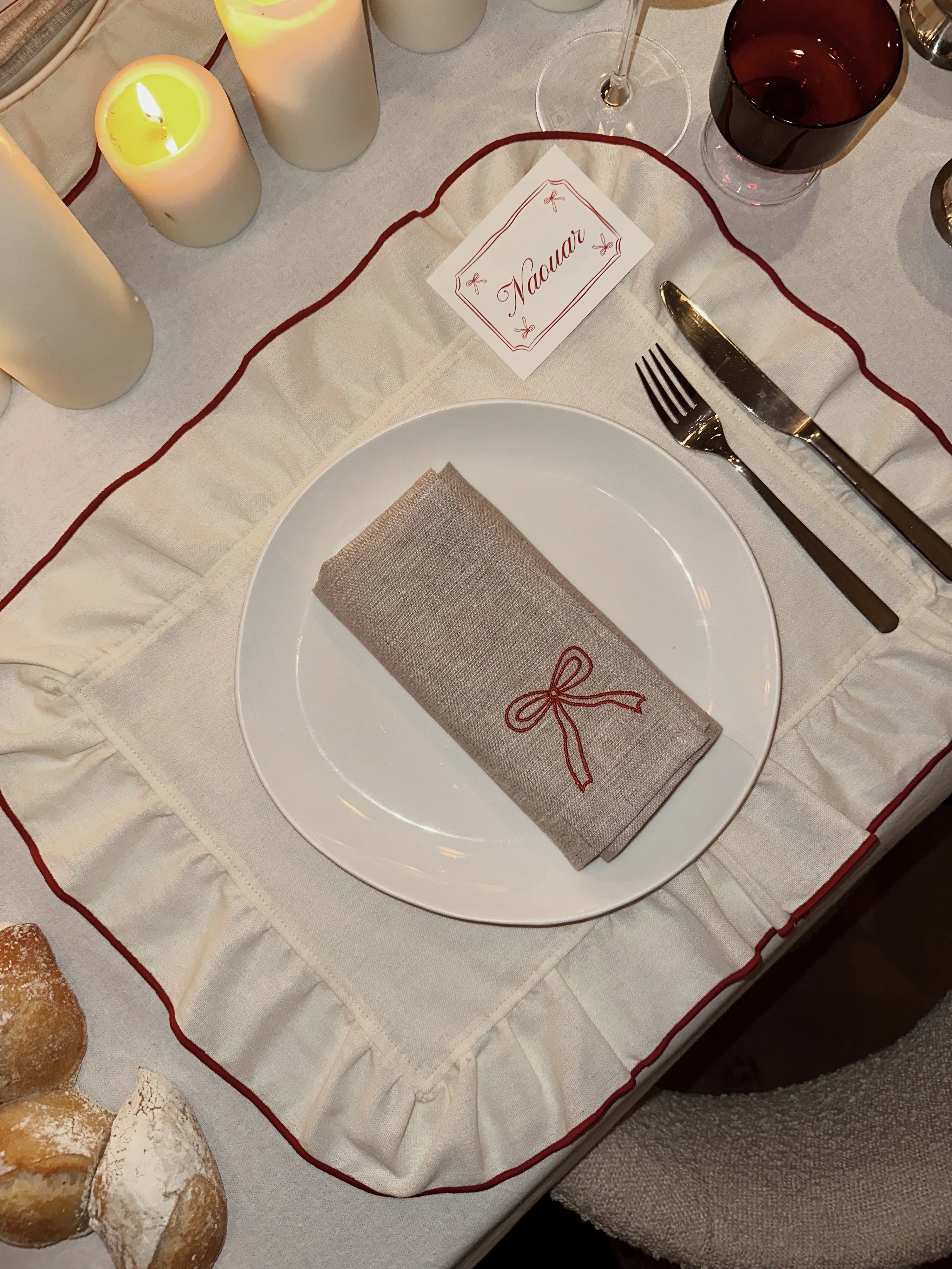 servetten set/2 - strik
