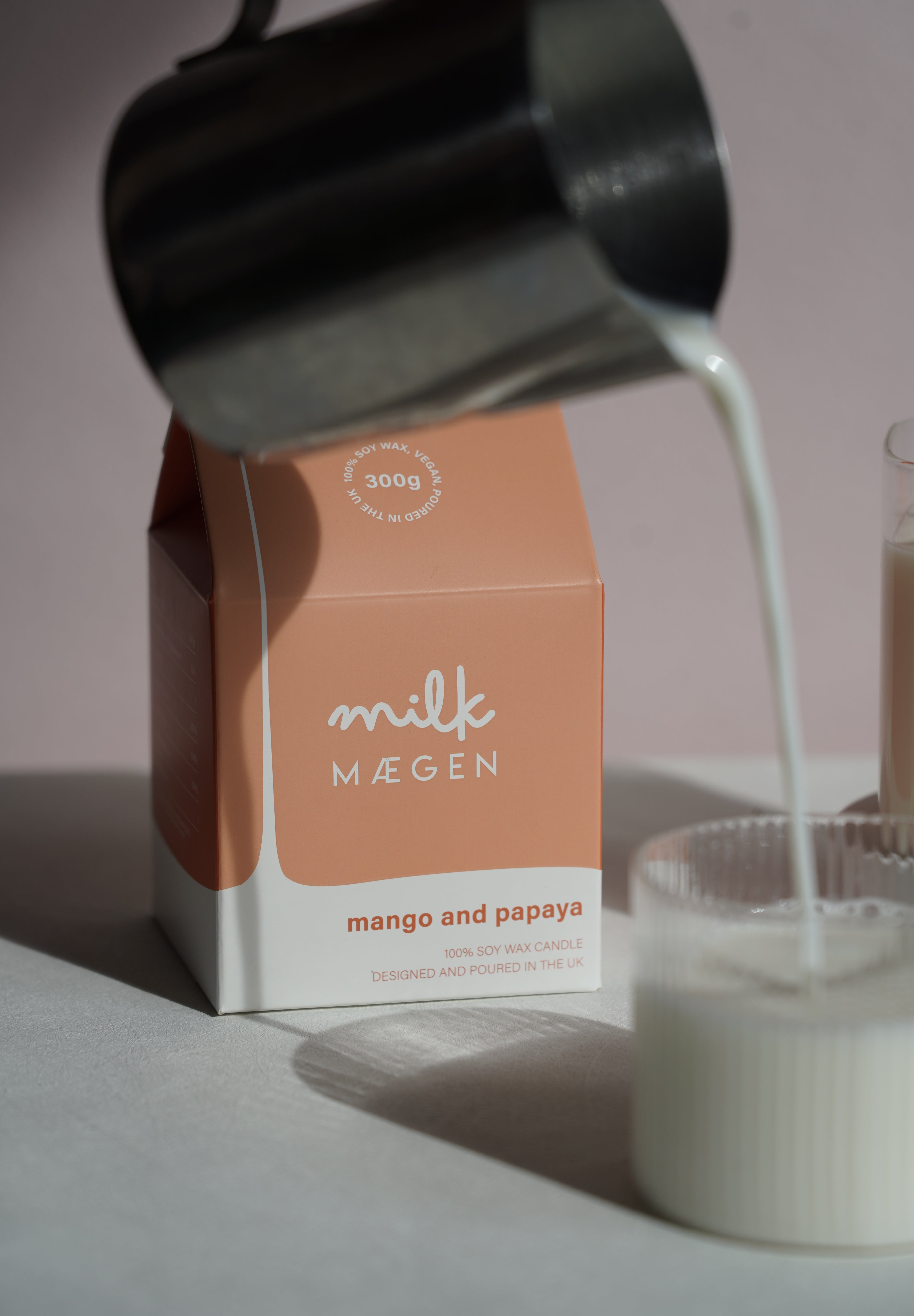 geurkaars milk - mango & papaya