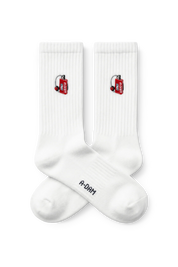 crew socks walkman white