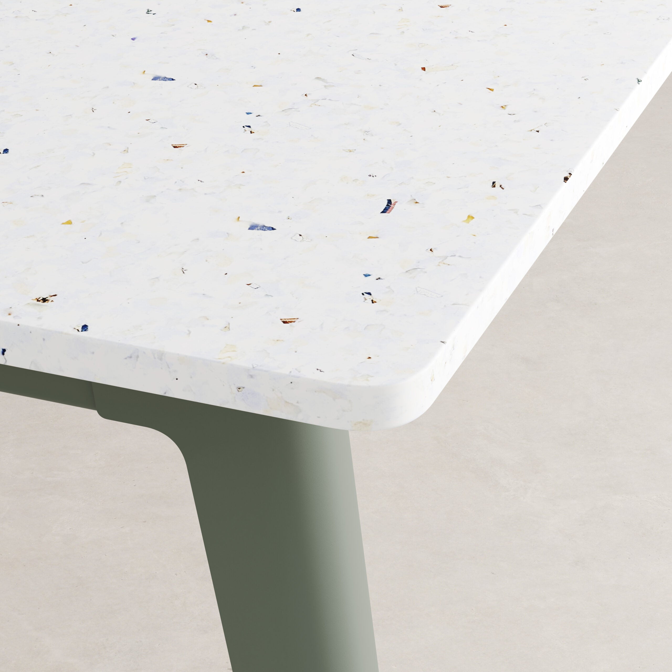 New modern eettafel - Venezia recycled plastic