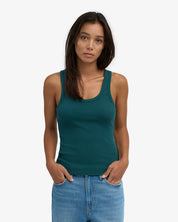 Women organic rib tank top
