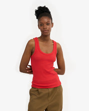 Women organic rib tank top