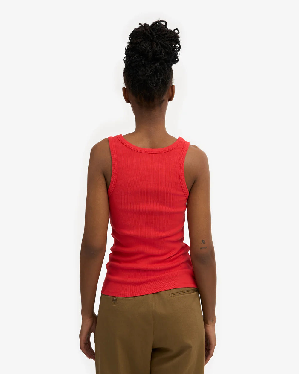 Women organic rib tank top