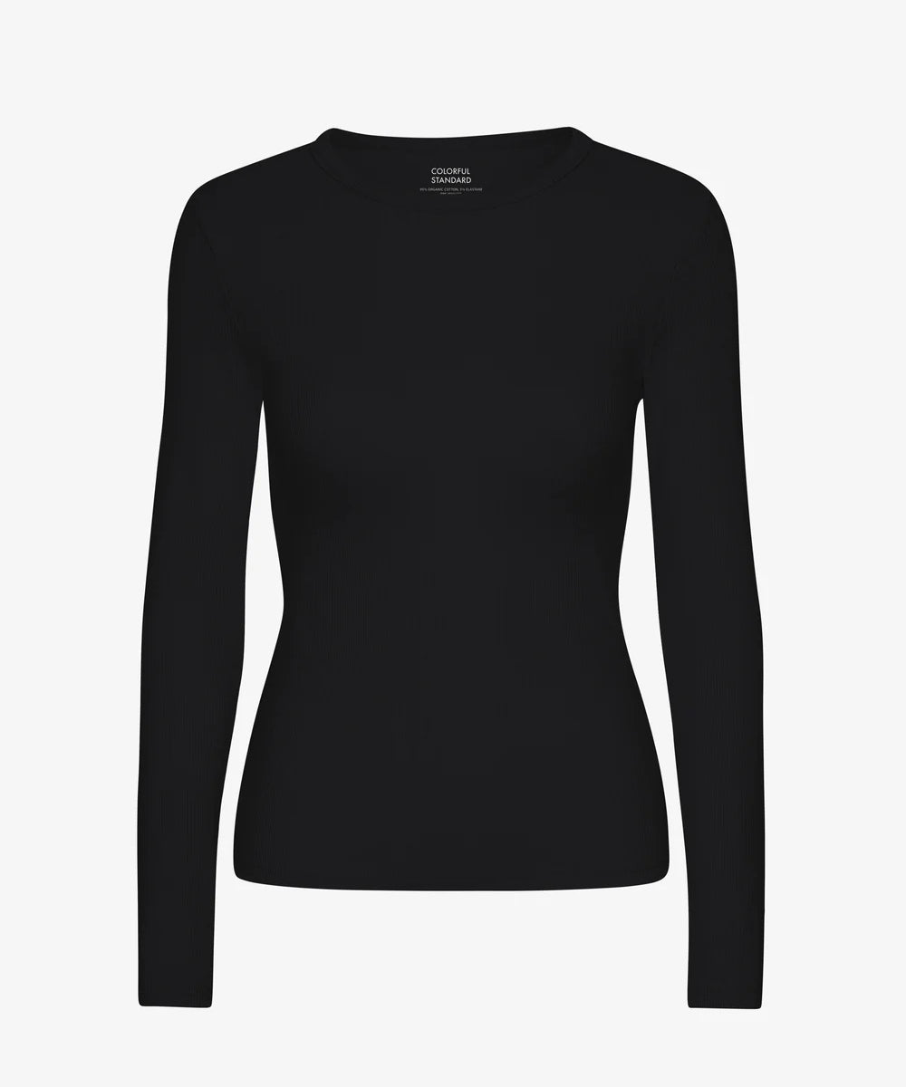 Women organic rib longsleeve t-shirt