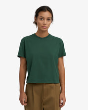 Organic boxy crop tee